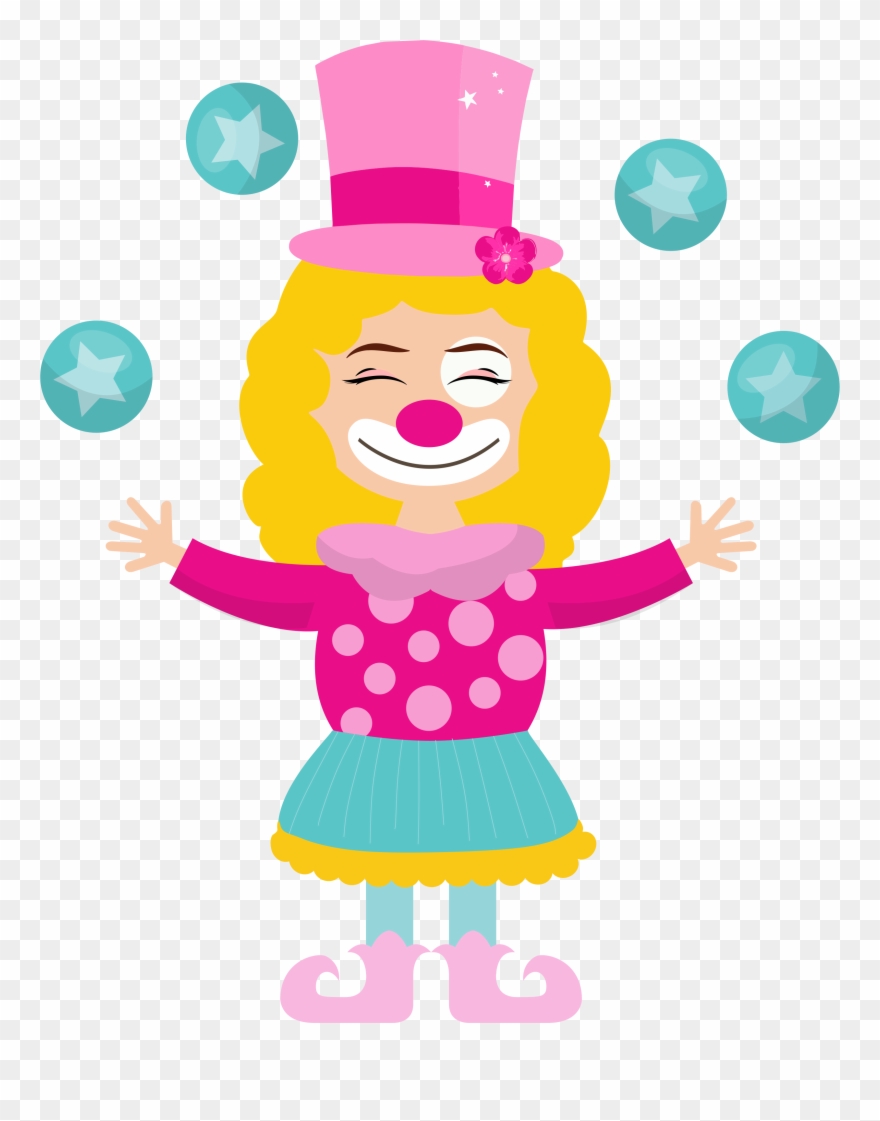 Circo & Palhaço E Parque - Clown Clipart