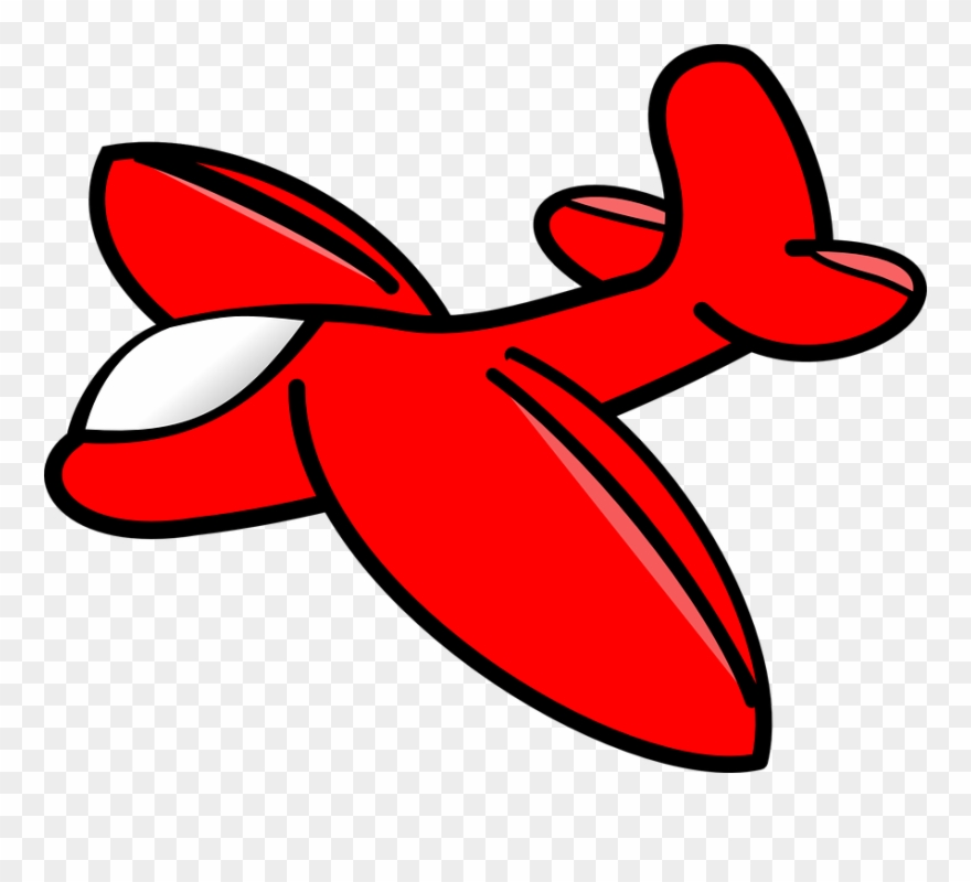 Airplane Cartoon Png 2, Buy Clip Art - Red Airplane Clipart Transparent Png