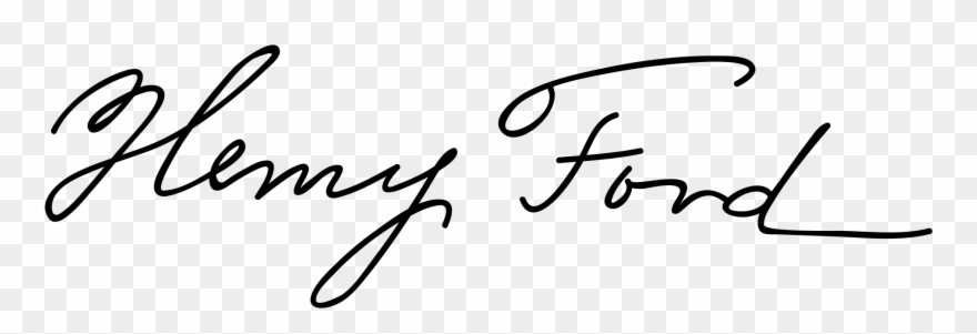 Example Https - Henry Ford Signature Clipart