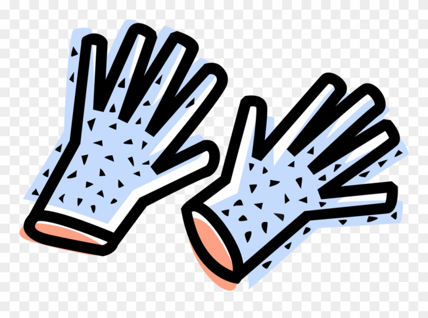 Vector Illustration Of Safety Gloves, Rubber Gloves - Glove Clipart