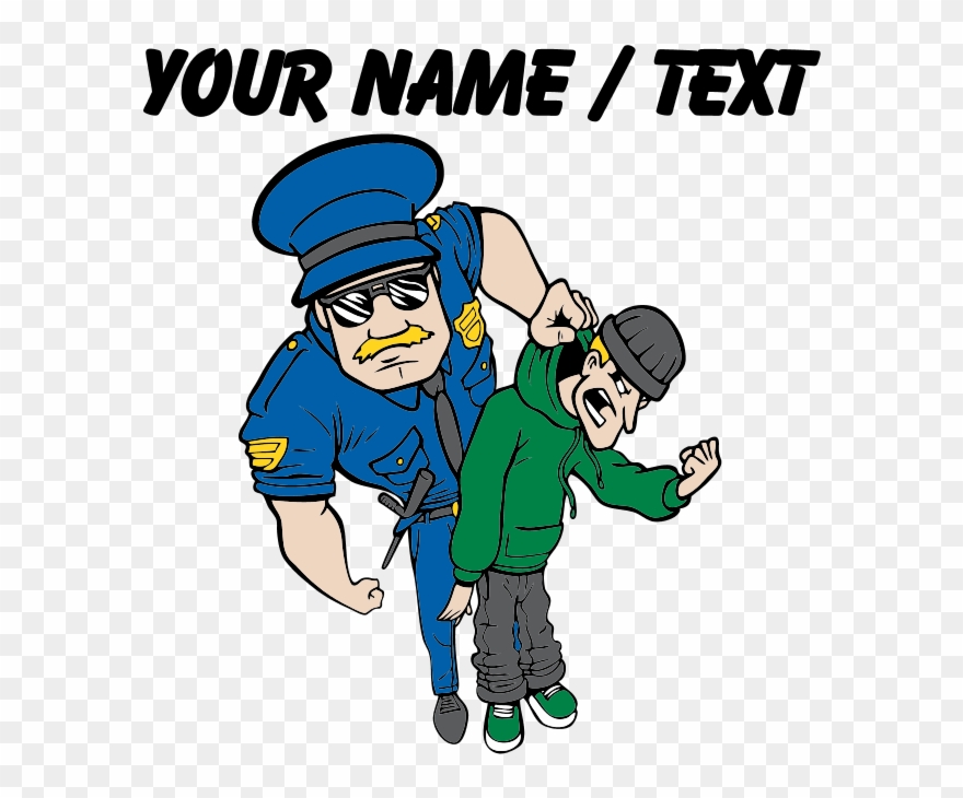 Policeman Arresting Criminal Baby Blanket - Lion With American Flag Clipart