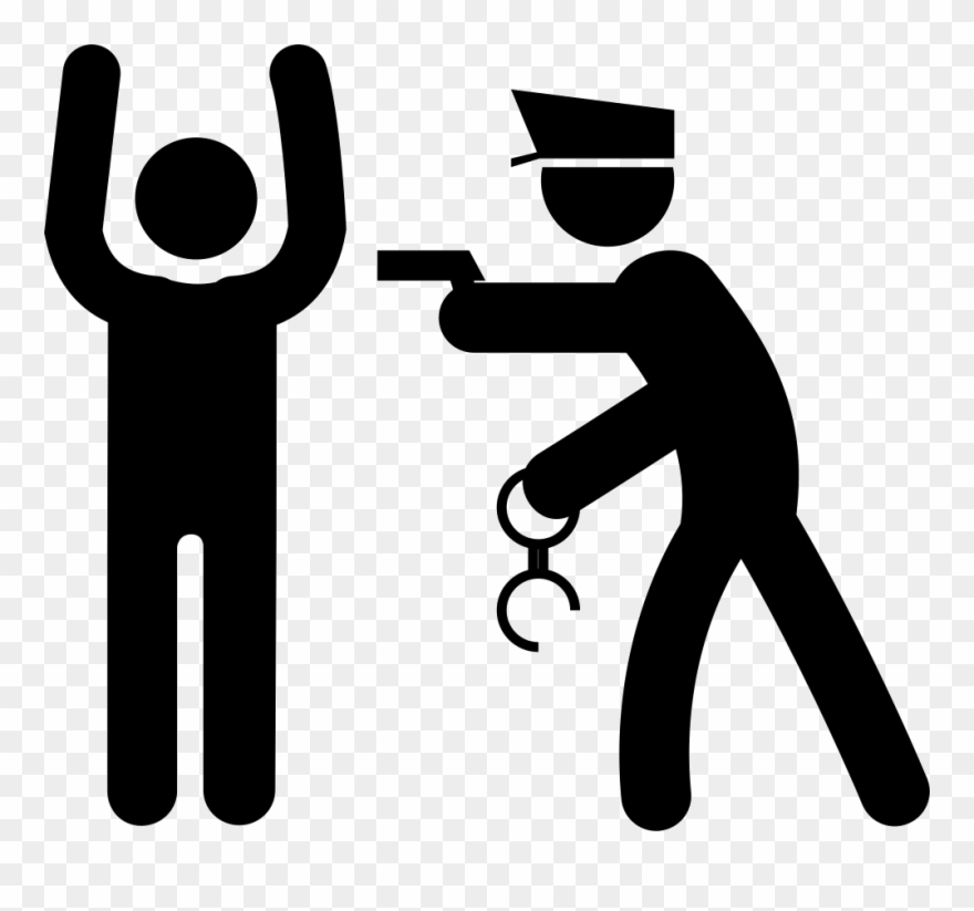 Arresting Man Png Icon - Cops And Robbers Icon Clipart