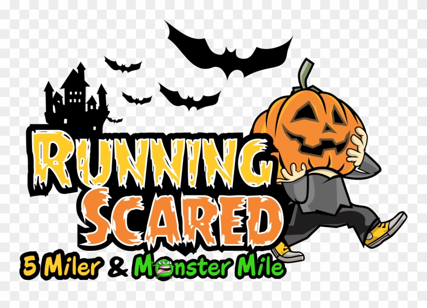 Running Scared 5miler And Monster Mile - Halloween Running Clipart