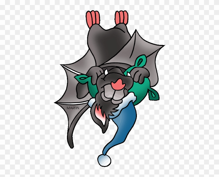 Sleeping Bat - Clip Art - Png Download