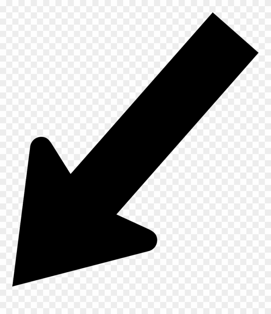 Collection In Person For Any Item Purchased Is Welcome - Arrow Diagonal Down Left Clipart