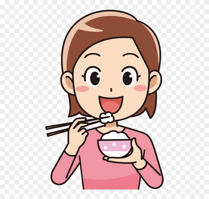 Refeições * Personagens - Eating With Chopsticks Clipart - Png Download