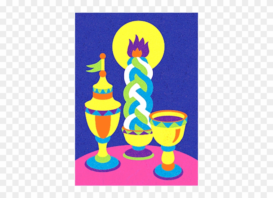 Shabbat Candle Free Coloring Pages Auburn Tigers Logo - Jet Judaica Havdalah Sand Art - Bulk 12/pk Clipart