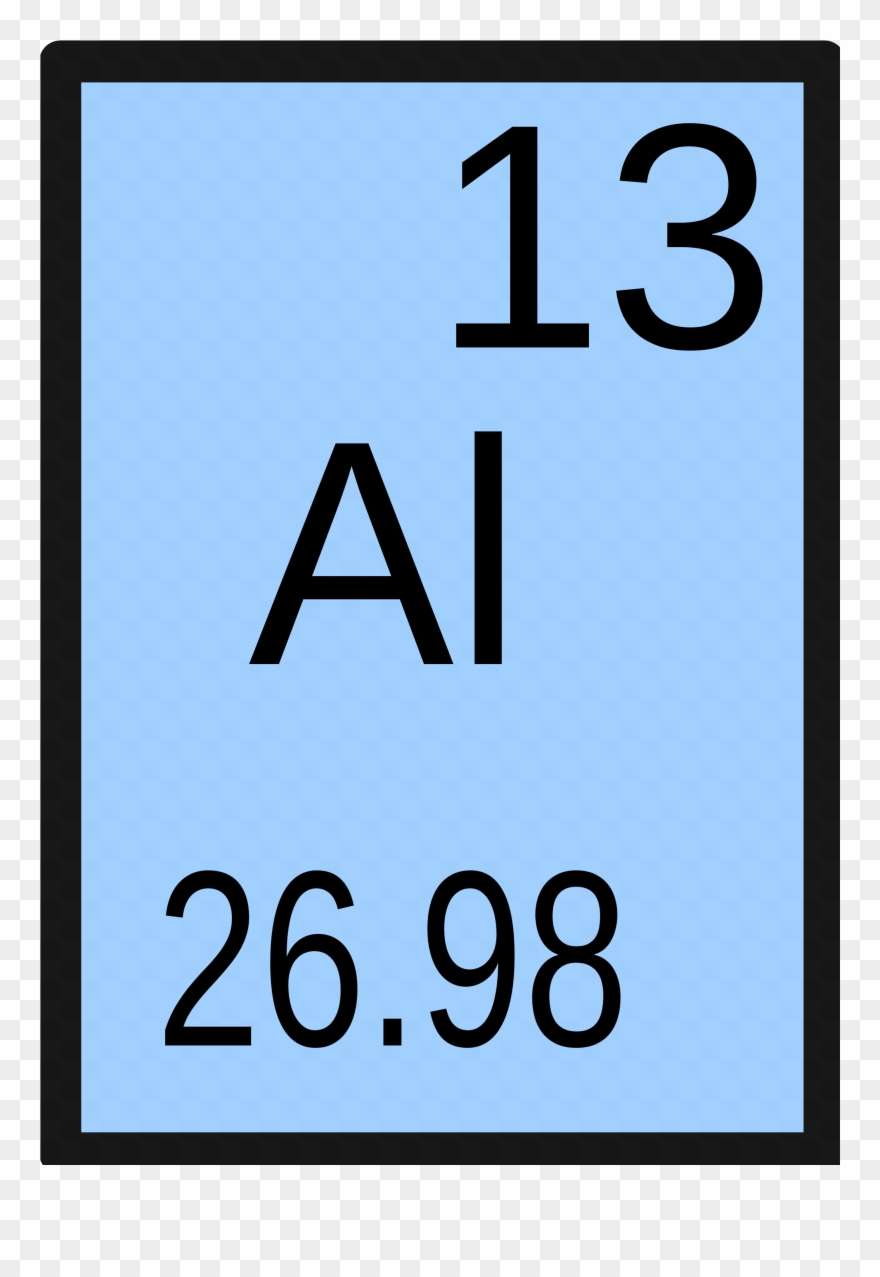 Chemical Symbol For Aluminum Clipart