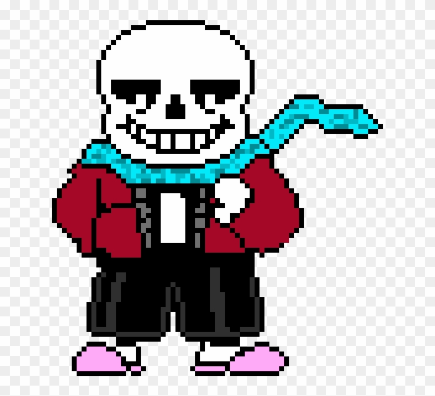 Skeleton Dress Up - Undertale Pixel Clipart