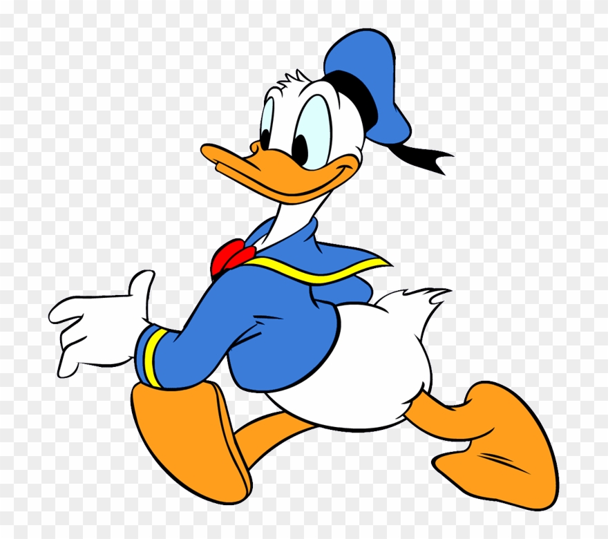 Donald Duck Clipart Ear - Pato Donald De Perfil - Png Download