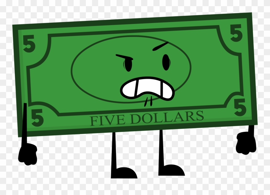5 Dollar Bill Idle - Wiki Clipart