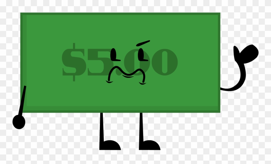 5 Dollar Bill Pose - Wiki Clipart