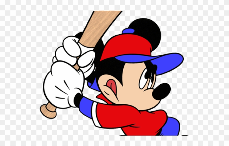 Mickey Mouse Baseball Clipart