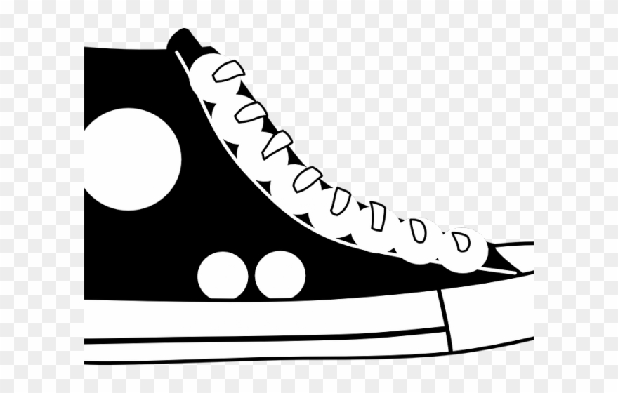 Shoe Clipart Converse - Blue Shoe Clipart - Png Download