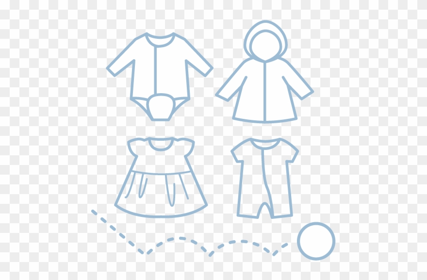 Playwear Easy And Stylish, For An Active Baby - Illustration Clipart