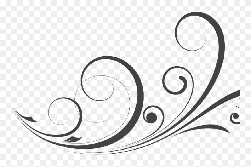 Kitley Kitley House - Elegant Wedding Swirls Png Clipart