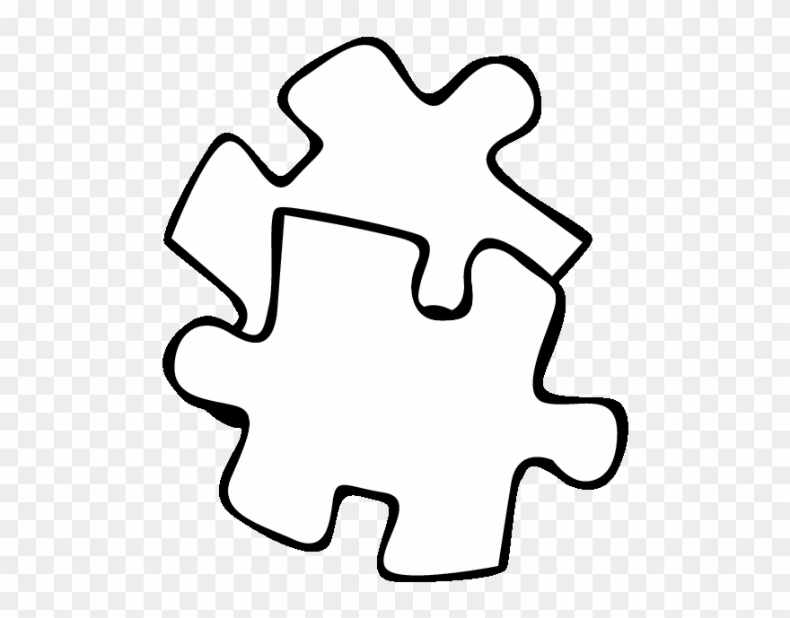 Puzzle Piece Clipart - Coloring Book - Png Download