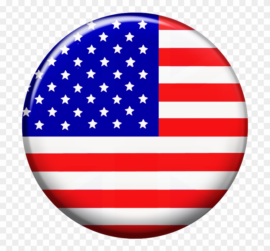 Round American Flag Clipart