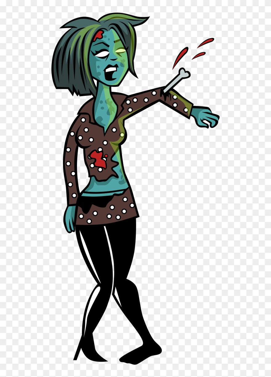 Mobile Monstrosity Zombie - Cartoon Clipart