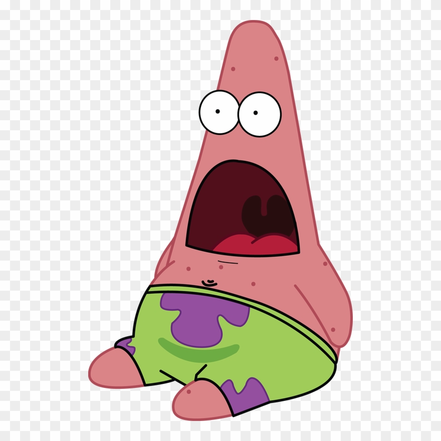 Picture - Patrick Star Shocked Clipart