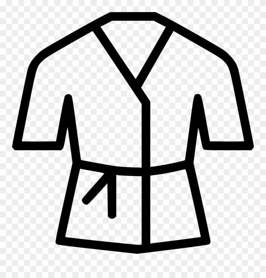 Karate Robe Costume Dress Wear Martial Arts Comments - Karate Clipart