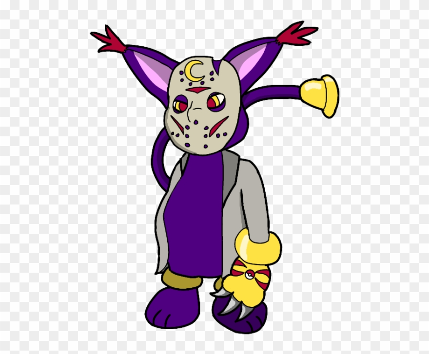 Yes It Is A Fusion Of Bellboyant, Tailmon, And Jason - Cartoon Clipart