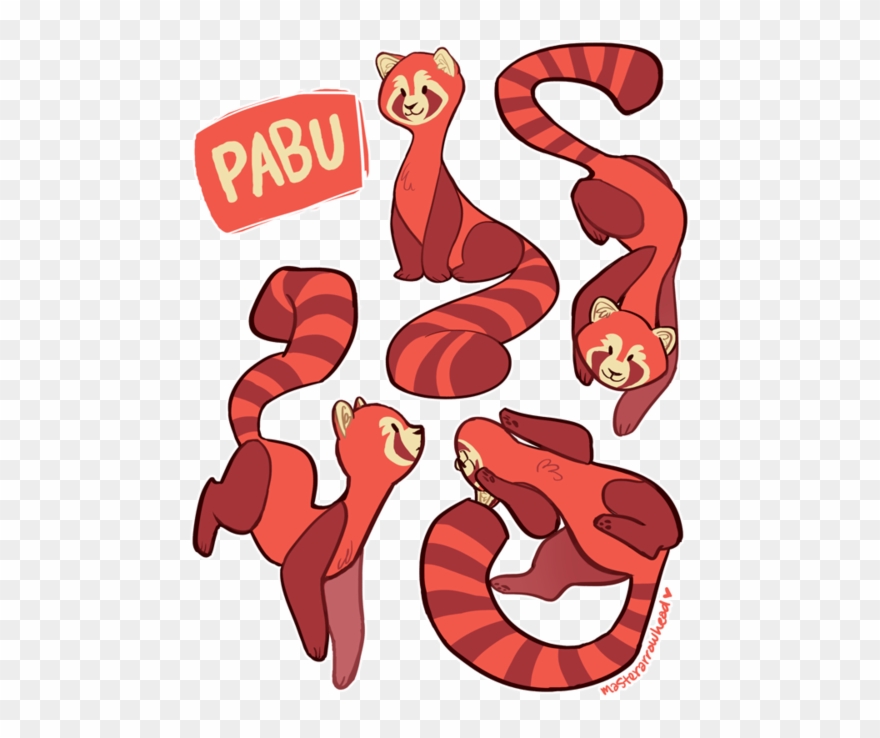 Papu Fox Ferret - Red Panda Tumblr Draw Clipart