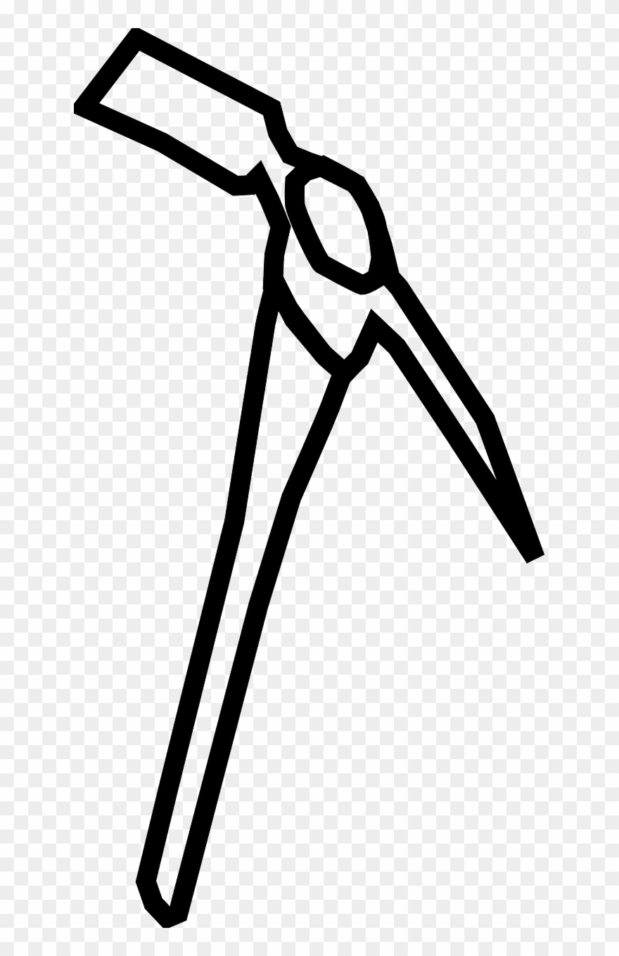 Pick,ice Vector Graphics - Hình Rỗng Cái Cuốc Clipart