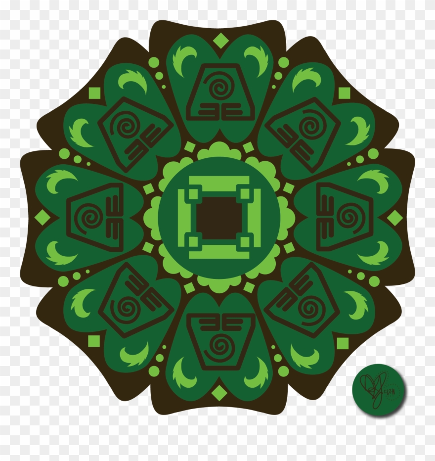 The Last Airbender The Burning Earth Aang Green Pattern - Human Clipart
