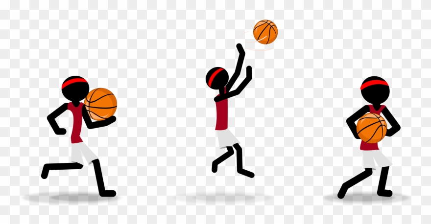 Stickman Slam Dunk On Behance Clipart Freeuse - Png Download