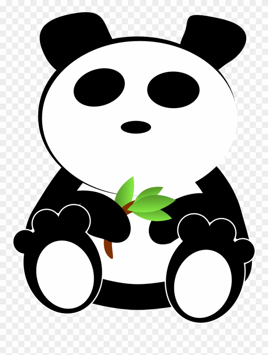 Cute Panda Clipart 7, Buy Clip Art - Oso Panda Animado Png Transparent Png
