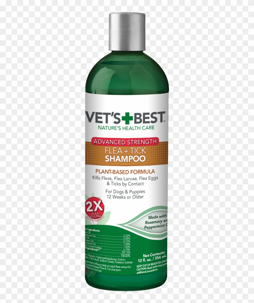 Vet's Best Flea And Tick Advanced Strength Dog Shampoo, - Vet's Best Allergy Itch Relief Dog Shampoo, 16 Oz Clipart