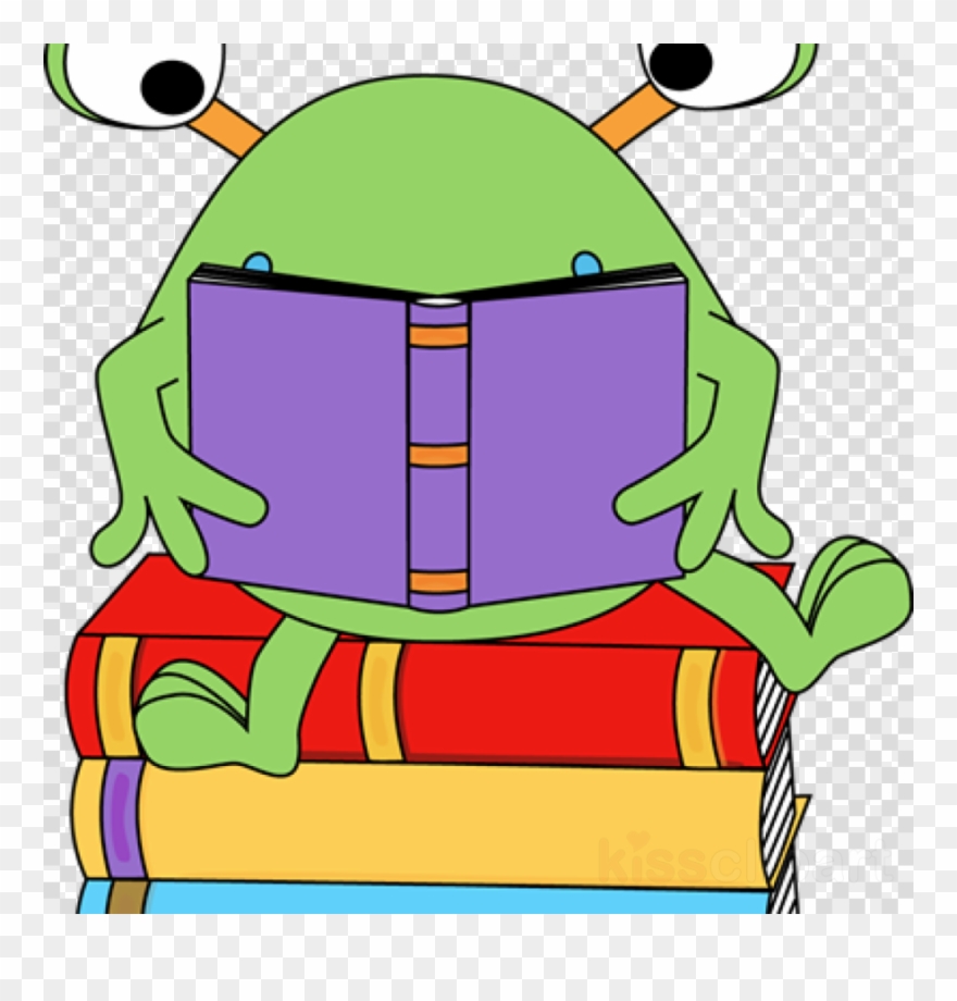 Download Frog Reading Clipart Clip Art Reading Book - Alien Reading A Book - Png Download