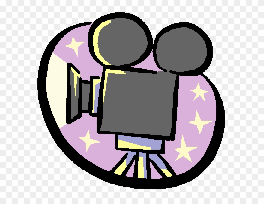 Movie Clipart Film Showing - Cartoon Movie Projector - Png Download
