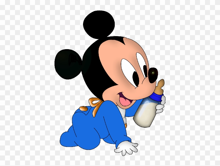 Cartoon Character Cute Clipart Mickey Mouse Minnie - Baby Mickey Mouse Png Transparent Png