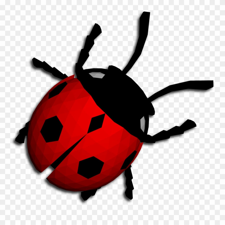 Ladybug Shadow Clipart
