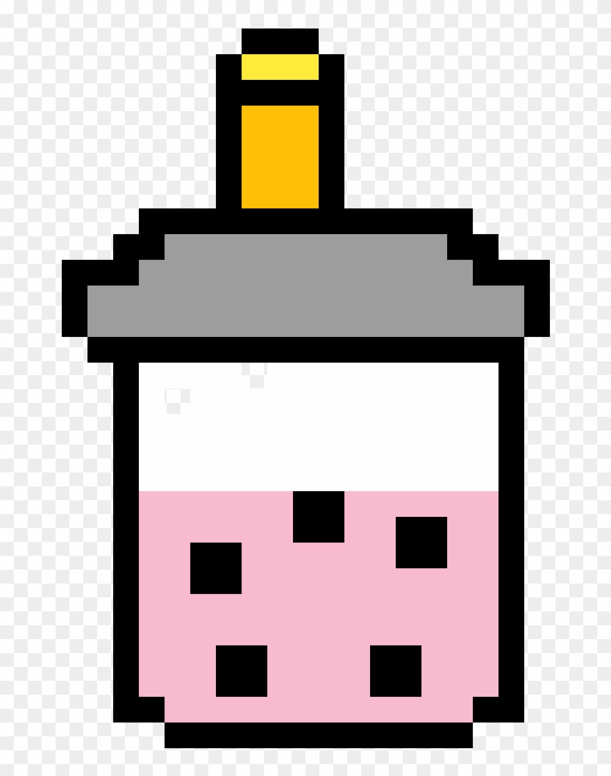 Bubble Tea - Pixel Art Clipart