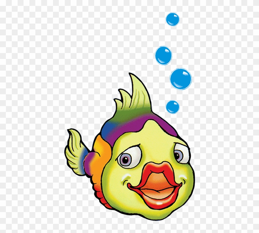 Happy Fish Clipart Gif Image Black And White Download - Happy Fish - Png Download