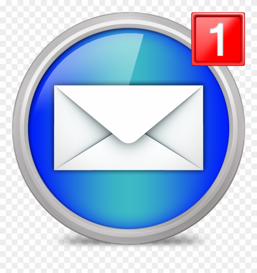 New Email Interface Symbol Of Closed Envelope Back - Notification Email Icon Png Clipart