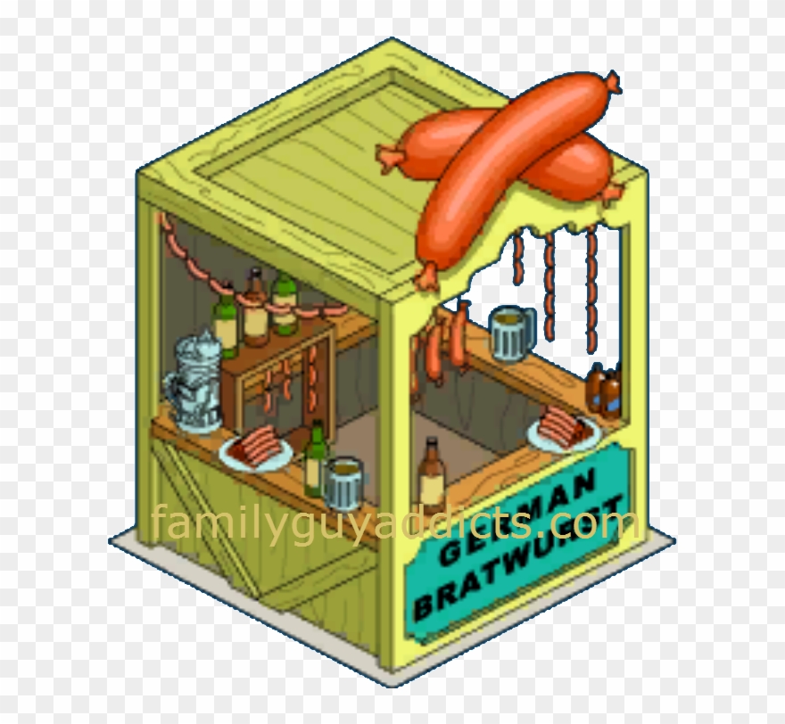German Bratwurst Stand - Bratwurst Clipart
