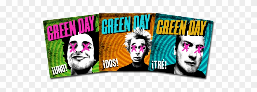 ¡uno , ¡dos , ¡tre Digital Box Set - Green Day Albums Uno Dos Tres Clipart