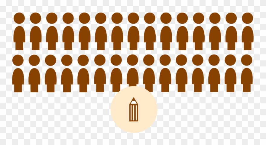 30 Kids, 1 Pencil - Ticonderoga Yellow Pencil, No.1 Extra Soft Lead, Dozen Clipart