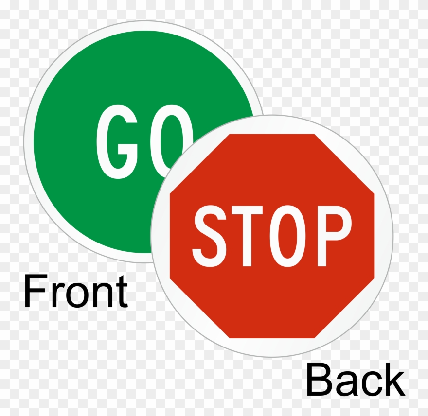Go Stop 2 Sided Magnetic Status Labels, Sku Lb - Real Stop Sign Clipart