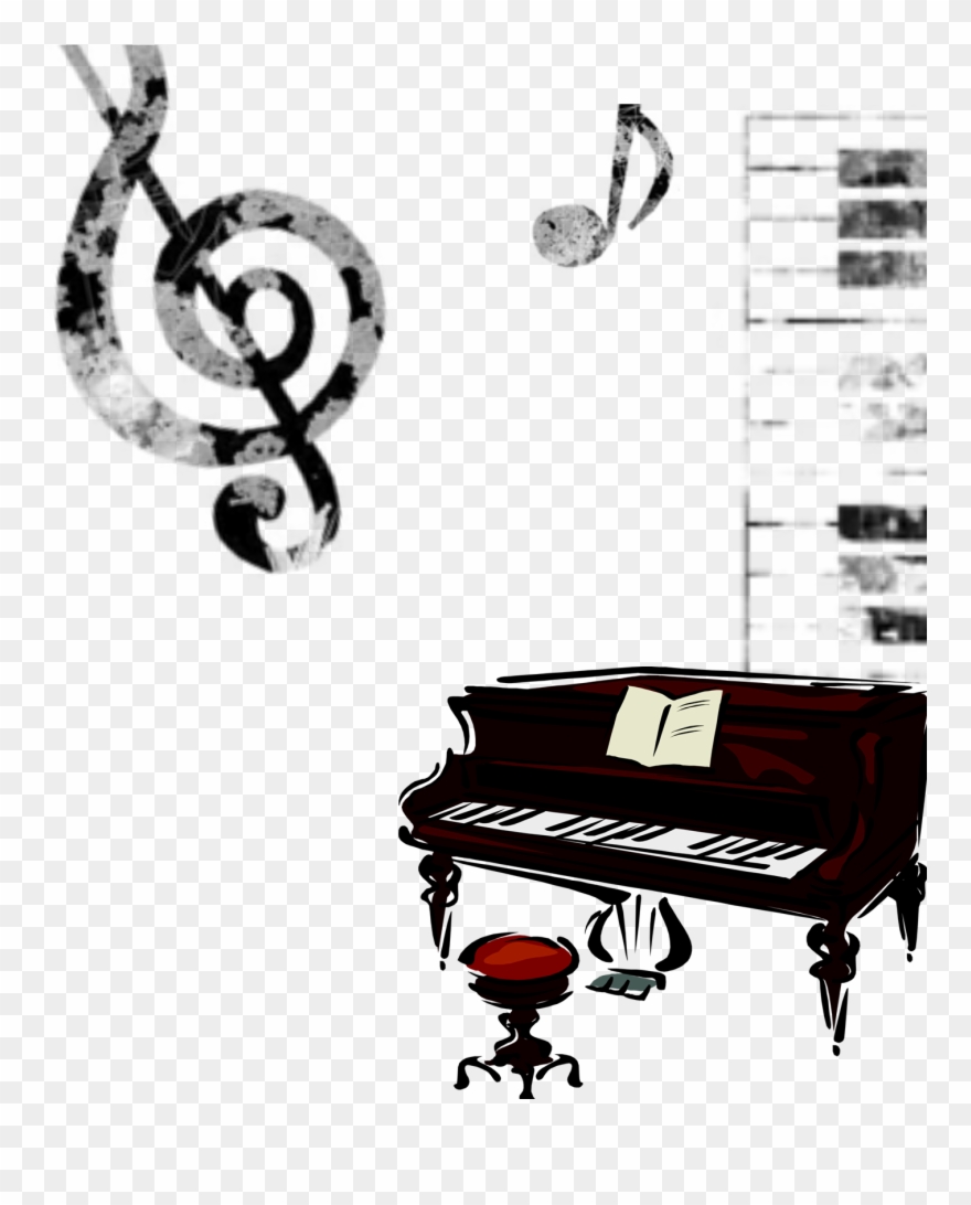 Piano Photography Drawing Musical Keyboard Illustration - Piano Png Poster Clipart