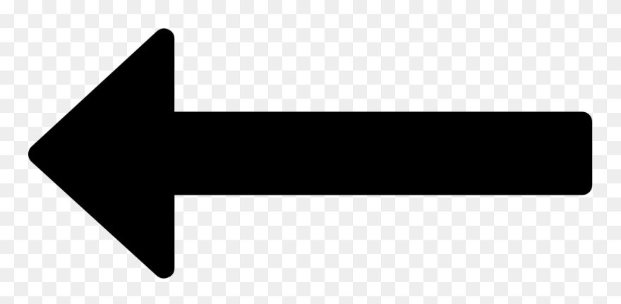 Free Download, Png And Vector - Long Left Arrow Icon Clipart