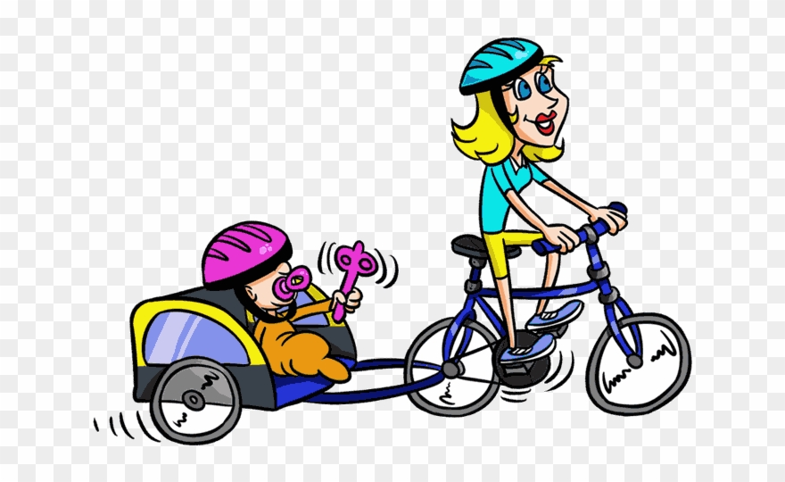 Family & Leisurely Rides - Drawing Clipart