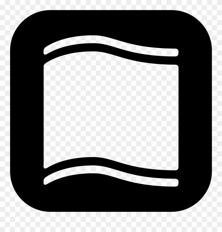 Ribbon With Lines Border In A Rounded Square Comments - Ribbon Clipart