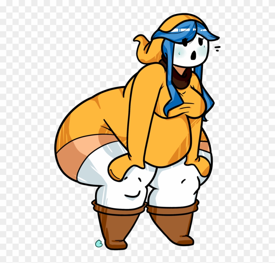 Shygirl By Biasty - Belly Expansion Shy Girl Clipart