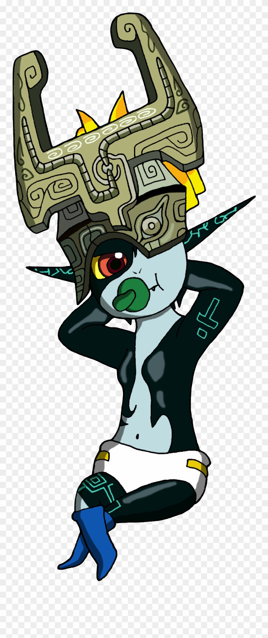 Baby Midna Color - Midna In A Diaper Clipart