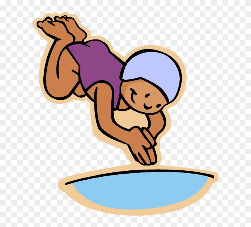 Diving Swim - Clipart Diving - Png Download